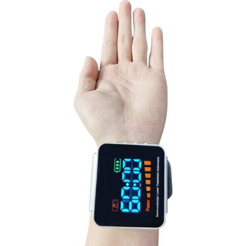 650nm Laser Therapy Wrist Low Frequency Diabetes Hypertension Cholesterol Treatment Diode LLLT Watch Laser Therapy Machine