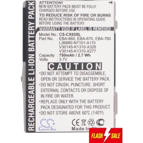 Cameron Sino 750mAh Battery EBA-660,EBA-670 for Siemens A31,A58,AX72,AX75,C65,C65v,C66,C70,C71,C72,C75,C81,CF62,CF62T,CF63,CF65
