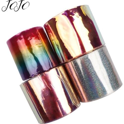 JOJO BOWS 75mm 2y Transparent PVC Ribbon Solid Smooth Webbing Dress Sewing Materials Home Decoration DIY Hair Bows Home Textile