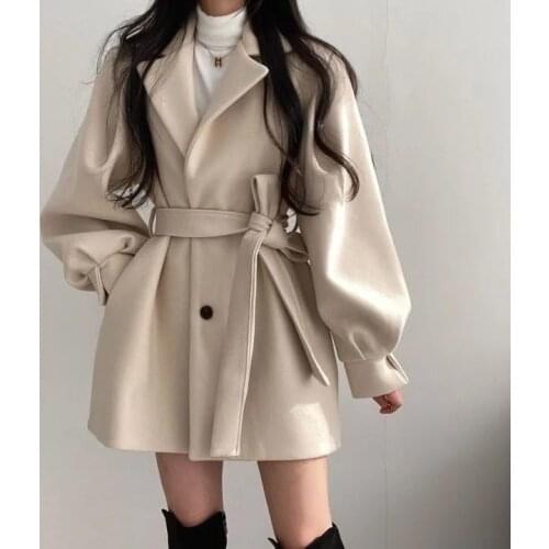 BISON DENIM Women's Coats With A Belt