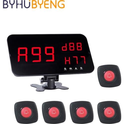 BYHUBYENG Wireless Display Restaurant Equipement Pager Restaurante Gastronomie Gerate Service A Cafe Food Truck Call System