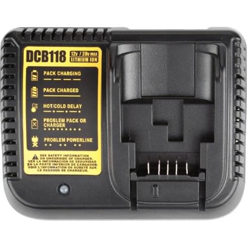 3A fast lithium battery Charger for Dewalt DCB118 12V/14.4V/20V/60V DCB200 DCB180 DCB181 DCB182 DCB120 litio Battery Charger New
