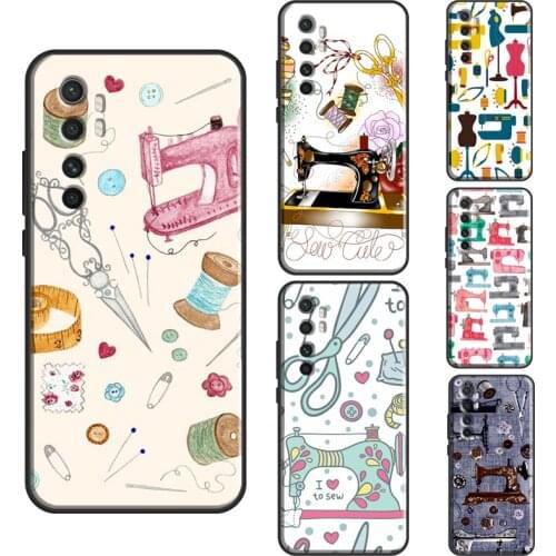 Vintage Sewing Machines Case For POCO X3 Pro F1 F2 M3 Pro F3 Cover For Xiaomi Mi 11 Ultra Note 10 Lite Mi 10T Pro