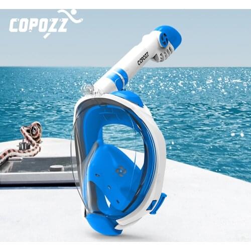 Copozz Diving Mask Full Face Anti Fog Snorkeling Underwater Scuba Diving Mask Swimming Snorkel Equipment For Adult Youth