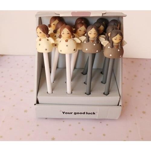 Ellen Brook 1 Pcs Cute Kawaii Stationary Gel Pen Stationery School Office Supply Creative Sweet Pretty Lovely Rabbit Girl