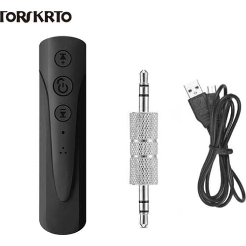 Forskrto Handsfree Bluetooth Car Kit Auto 3.5mm Jack Aux Bluetooth Wireless Music MP3 Audio Adapter Receiver For Headphone