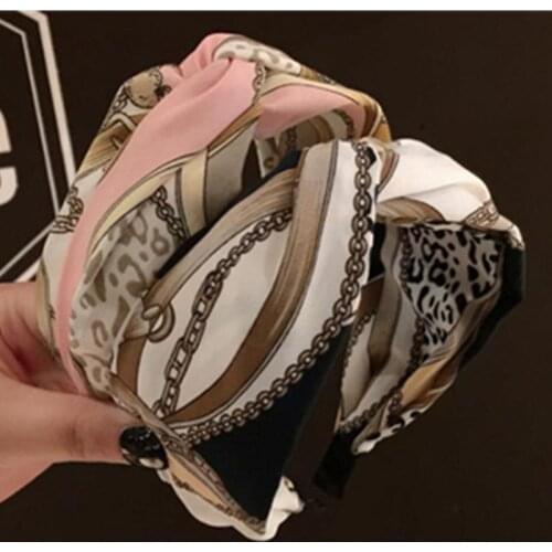 Print Headband Cross Wide Hairband for Women Hair Accessories Head Band Adults Print Hair Headband Women Headwear Hair Band