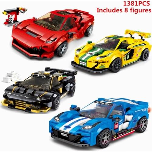 Sell Well Technic Speed Champion Building Nlocks Nricks Race F8 Tributolys Supercar Car Model Creator Toys Gift Lepinglys