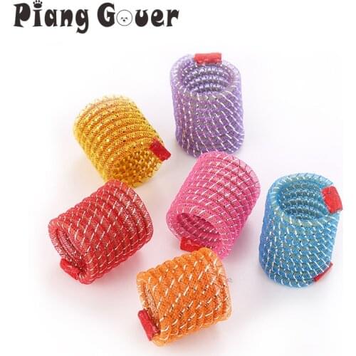 5Pcs/LOT Pet Toy Colorful Tube Elastic Spring Cat Toy Swirling Shape Cats Spring Elastic Training Interactive Toys