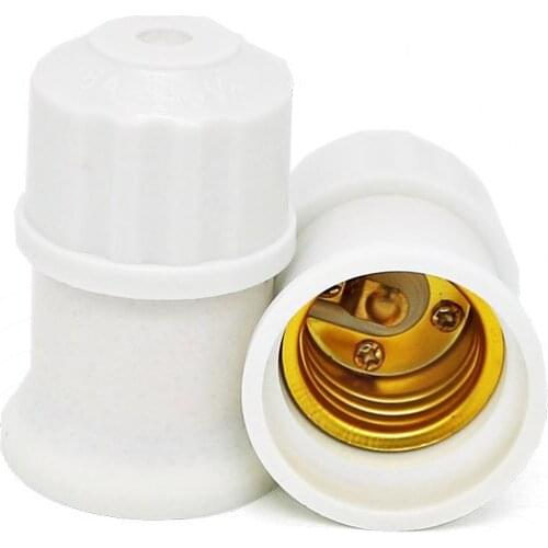 Engineering hoisting screw lamp holder E27 lamp holder lamp holder porcelain white screw lamp holder