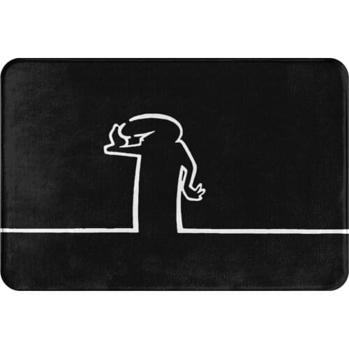La Linea The Line Osvaldo TV Bathroom Non-Slip Carpet Smoking Living Room Mat Entrance Door Doormat Floor Decoration Rug