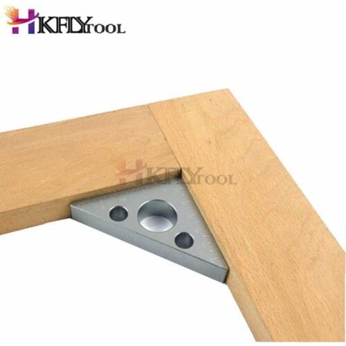 45 Degree Aluminum Alloy Carpenter Workshop Aluminum Inch Alloy 45 Degree Angle Ruler Triangle Woodworking Multifunction Tool