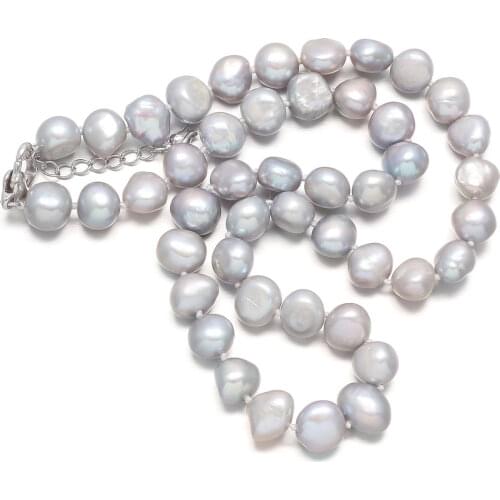 Fashion Freshwater Pearl Necklace Jewelry for Women Natural Pearl Necklaces Handmade Charms Necklace for Anniversary Party Gifts