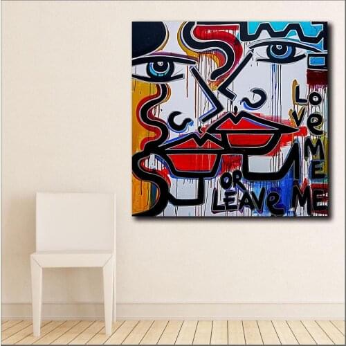 Fashion Large size Wall Art Pictures For Living Room Home Decor Abstract Her Feathers Canvas Oil Painting Printed Unframed