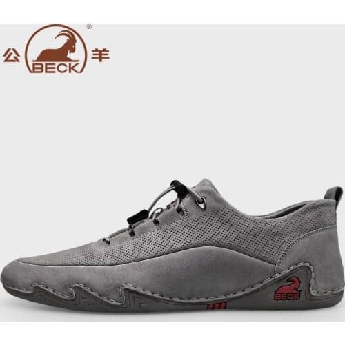 2020 new arrival athletic outdoor genuine leather men shoes net dot upper comfortable moccasin casual walking street shoes