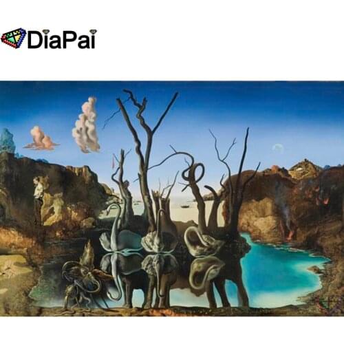 DIAPAI 100% Full Square/Round Drill 5D DIY Diamond Painting "Goose elephant" Diamond Embroidery Cross Stitch 3D Decor A18704