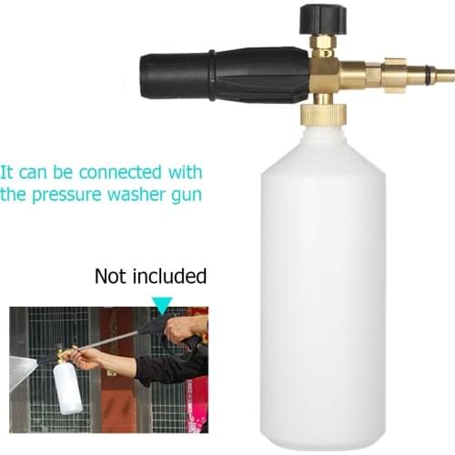 Adjustable Snow Foam Lance 1L Bottle Snow Foam Nozzle Injector Soap Foamer Generator for Lavor Pressure Professional Car Washer