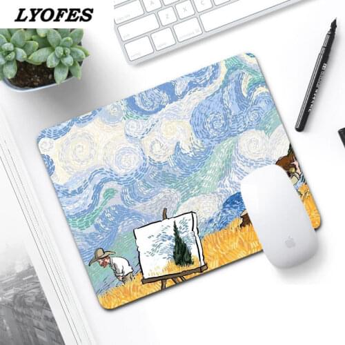 Kawaii Desk Pad Mouse Pad Cute Mouse Pad Gaming Writing Desk Mats Gamer Round Square Deskpad for Office Home PC Computer Art