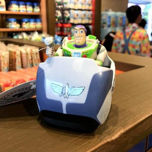New style Shanghai Disneyland genuine Buzz Lightyear spaceship pull back toy car kids birthday gift AG2616