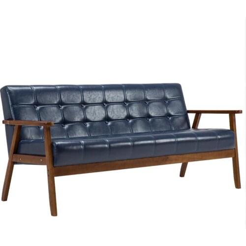 Office sofa coffee table combination set business meeting leisure reception small leather PU imitation leather simple