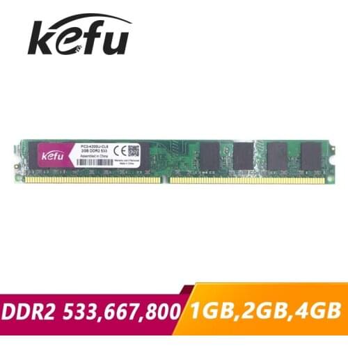 Kefu RAM 2GB 2G DDR2 533 667 800 533mhz 667mhz 800mhz DIMM RAM DDR2 2G 2GB Memory Ram Memoria Motherboard Desktop Computer PC