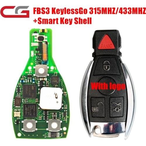 Original CGDI CG MB FBS3 Smart KeylessGo 315MHZ 433MZ For Mercedes W164 W166 W216 W221 W251 for MB FBS3 One-Key Start With 3/4