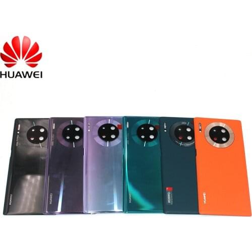 Huawei Mate 30 Pro Original Back Housing Cover Glass Battery Rear Door Replece Cases For Mate 30 Pro +Camera Lens Frame Stickers