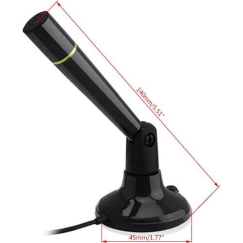 BLUELANS G22 3.5mm Adjustable Studio Audio Recording Microphone PC Desktop Computer Mic