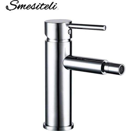 Smesiteli Bathroom Brass Sink Faucet Chrome Cold And Hot Bathroom Faucet Single Handle Spray Mixer Basin Tap
