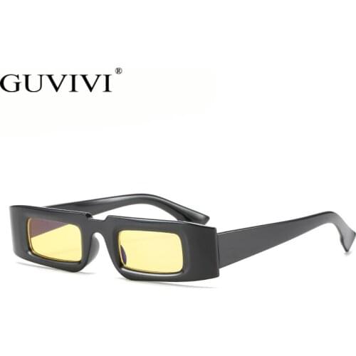 Vintage Small Rectangle Sunglasses Women Fashion Colorful Eyewear Men Trending Steampunk Sun Glasses Small Punk Shades UV400