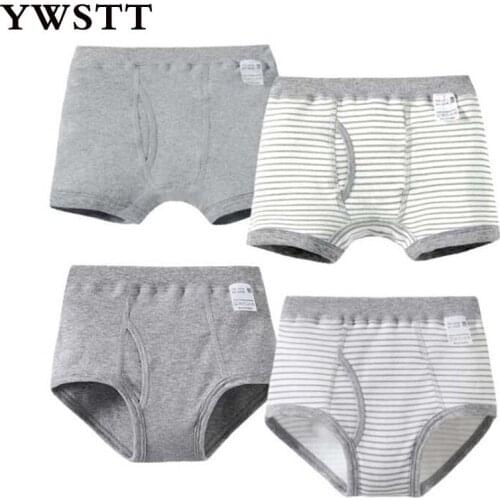 Boys underwear Organic Cotton Kids Boys Underwear Pure Color Babys Shorts Teen panties Shorts For 3-11 Y