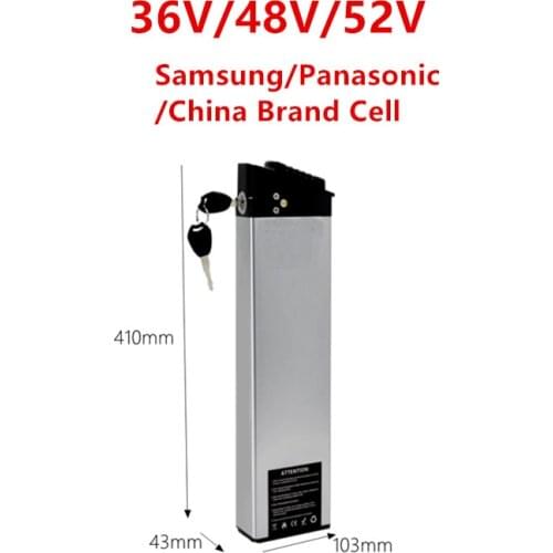 36v 48v 52V 8ah 10.5ah 10ah 11.6ah 12ah 13ah 14ah 15ah 17.5ah built in battery for 350w 500w 750w electric bike Hidden battery