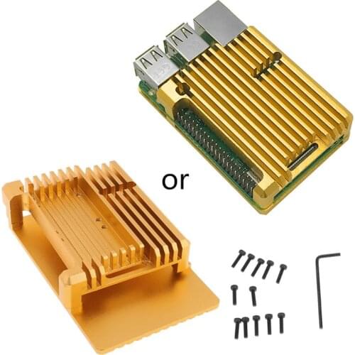 Aluminum Alloy Radiator Protective Case Metal Cooling Shell For Raspberry Pi 3 Model B/B+/2B Accessories
