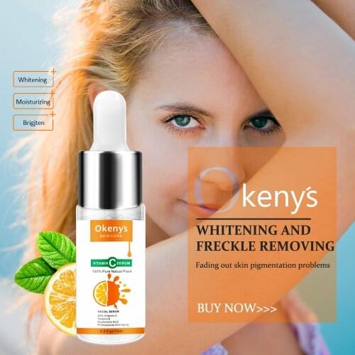 100% Pure Vitamin C Serum Liquid Vc Face Serum Fade Dark Spot Freckle Removal Acne Scars Hyaluronic Acid Anti-wrinkle Anti Aging