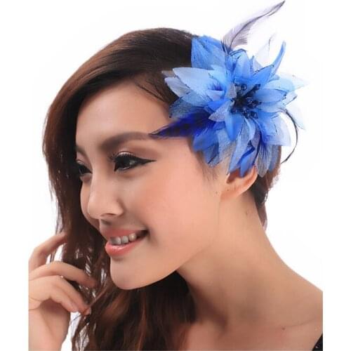 12 Colors Women Oriental Style Belly Dance Accessories Dance Head Piece Flower Headbands Hair Accessory Performance
