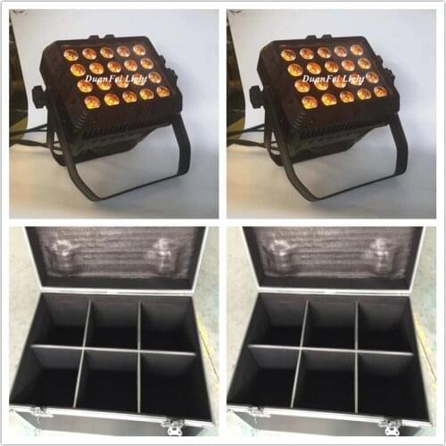 12lot/case 20x15w outdoor wash led par rgbwa dmx 512 led stage spotlight waterproof dj par with flycase
