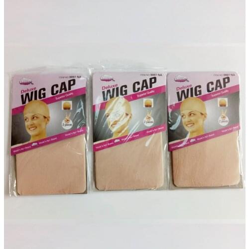 12pieces(6bag) blonde Quality Deluxe Wig Cap Hair Net For Weave Hair Wig Nets Stretch Mesh Wig Cap For Making Wigs Free shipping