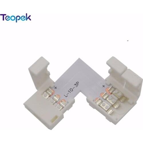 5pcs/lot 10mm 3PIN L type / X type / T shape No Soldering connector For 3 PIN ws2811 ws2812B LED Strip