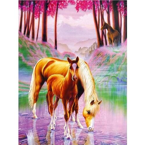 Dream Wonderland Horse Diamond Painting Animal Round Full Drill Nouveaute DIY Mosaic Embroidery 5D Cross Stitch Home Decor Gifts