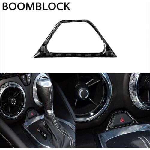 Carbon Fiber Car Accessories Interior Warning Light Protector Decoration Cover Trim Stickers For Chevrolet Camaro 2017 2018 2019
