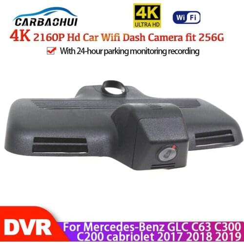 Car DVR Digital Video Recorder Front Camera Dash Cam Full HD 2160P For Mercedes-Benz GLC C63 C300 C200 cabriolet 2017 2018 2019
