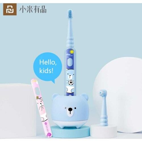 New Youpin Doctor Bei Smart Children Electric Toothbrush Ultrasonic Waterproof Rechargeable Storyteller Speaker Base Sonic Motor