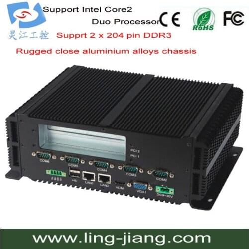 HDMI+VGA Fanless Industrial PC LBOX-GM45