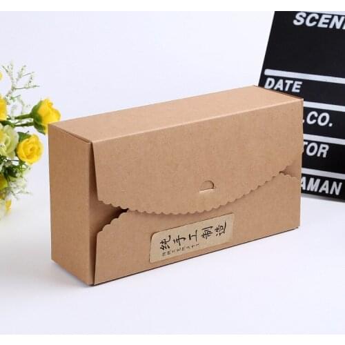 Candy biscuit Cake Box,Brown Kraft Paper Box, Handmade Food Packaging Gift Paper Boxes 50pcs/lot