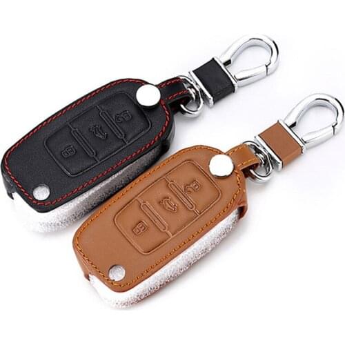 Peacekey Leather Car Key Cover Case For Volkswagen VW GOLF 4 5 6 Passat B5 B6 Tiguan Touran Polo Scirocco Jetta MK5 MK6 car bag