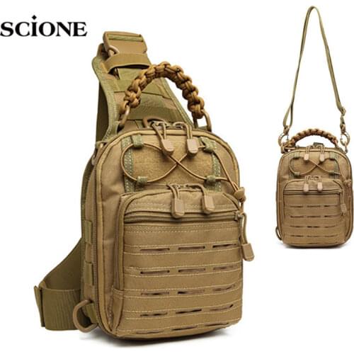 Laser Tactical Bag Molle Camping Backpack Sling Hunting Bags Sports Chest Shoulder Backpack Military Army Bag Fishing Tas XA240A