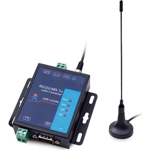 Lora Module Data Transmission Radio Point-to-point Wireless Transmission RS232/485 Serial Port Someone USR-LG206-L-P(398~525Mhz)