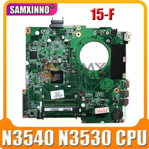 For HP 15-F Series Laptop Motherboard 828166-601 828166-001 M0DEL U8A DA0U8AMB6A0 With SR1YW N3540 N3530 CPU MB 100% Tested OK