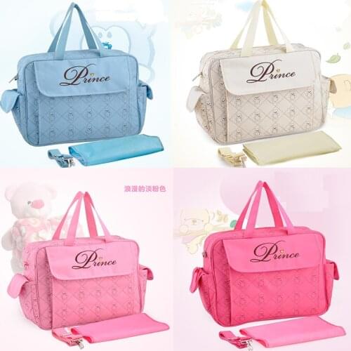 3pcs Baby Diaper Bag Suits For Mom Baby Bottle Holder Mother Mummy Stroller Maternity Nappy Bags Sets