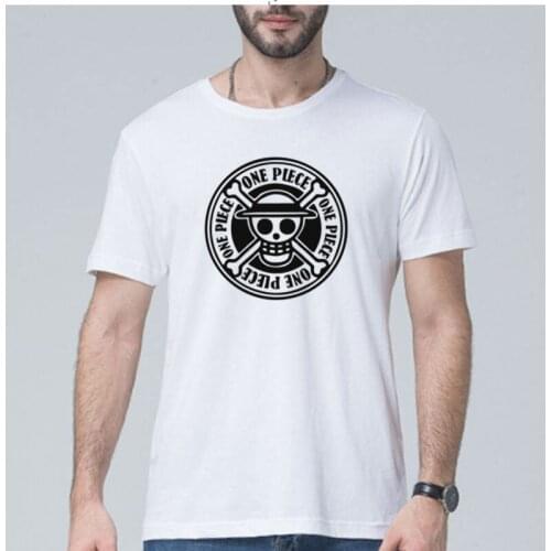2019 Cotton Breathable Slim Fit Boutique T-shirt Anime Cartoon One Piece Chopper T Shirt Men Fashion New Short Sleeve Top